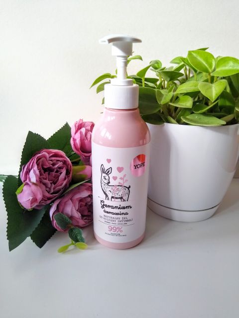 YOPE Żel do higieny intymnej, Naturalny, Geranium i żurawina