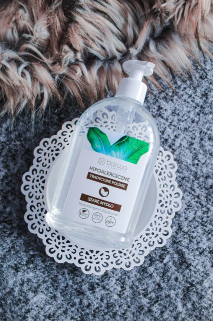 Barwa Hipoalergiczne szare mydło w płynie