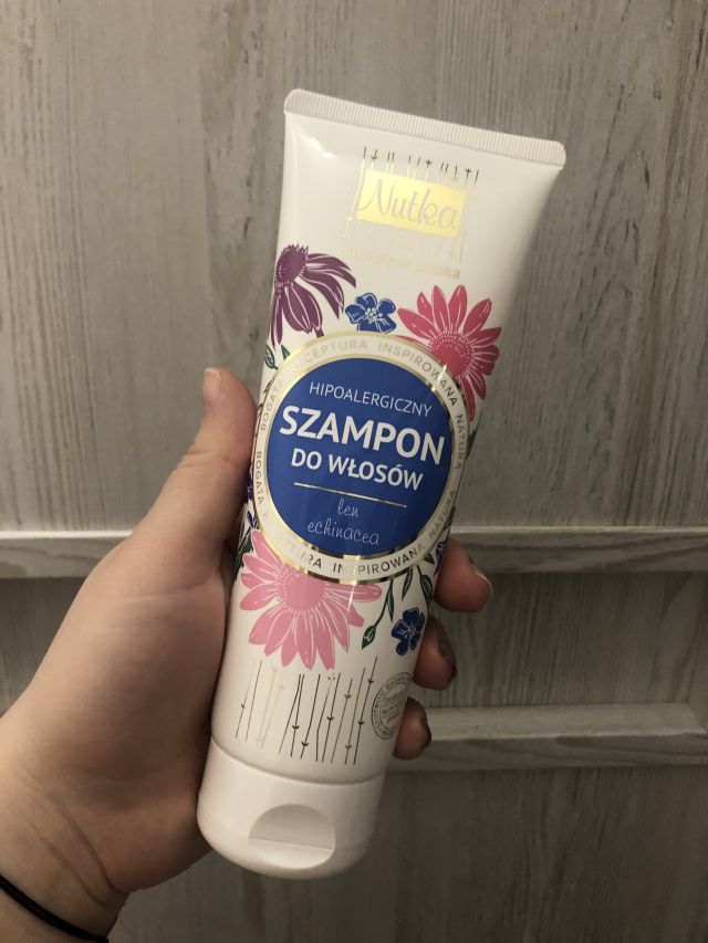 Nutka Szampon do włosów, Hipoalergiczny, Len i echinacea