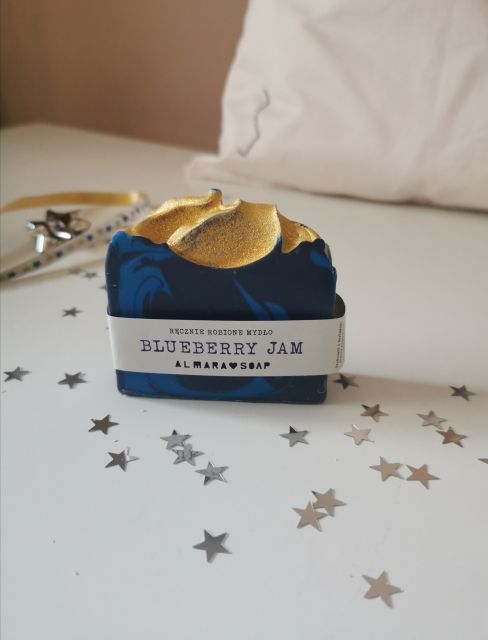 Almara Soap Mydło w kostce, Ręcznie robione, Blueberry Jam