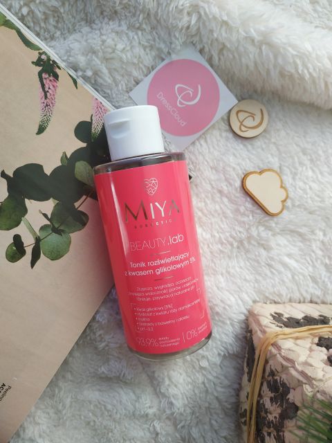 Miya Cosmetics Beauty lab, Tonik do twarzy, Rozświetlający, Kwas glikolowy 5%