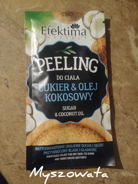 Efektima Peeling do ciała, Cukier i olej kokosowy