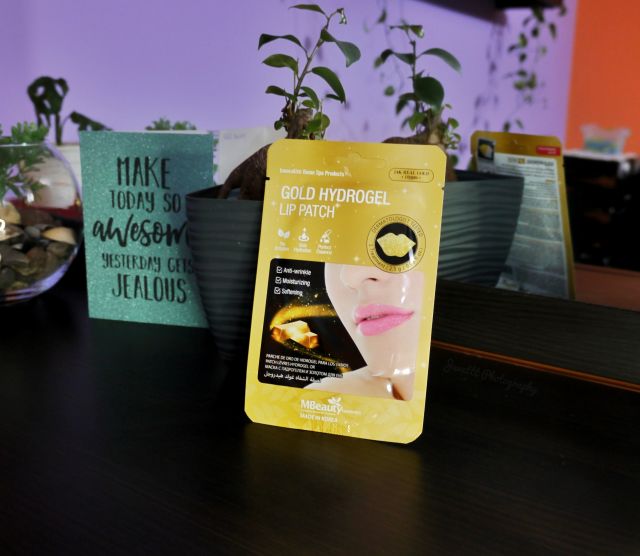 MBeauty Cosmetics Gold Hydrogel Lip Patch, Maseczka do ust