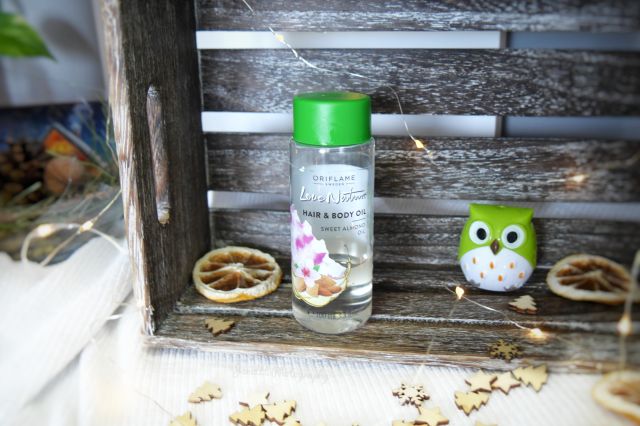Oriflame Love Nature, Olejek do ciała i włosów, Hair & Body Oil Sweet Almond Oil, Słodkie migdały
