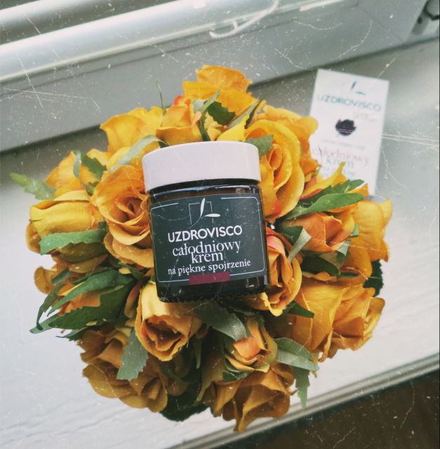 Uzdrovisco Krem pod oczy czarny tulipan i algi całodniowy krem na piękne spojrzenie 