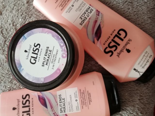 Schwarzkopf Gliss Hair Repair, Split Ends Miracle, Sealing  maska do zniszczonych włosów i rozdwojonych końcówek