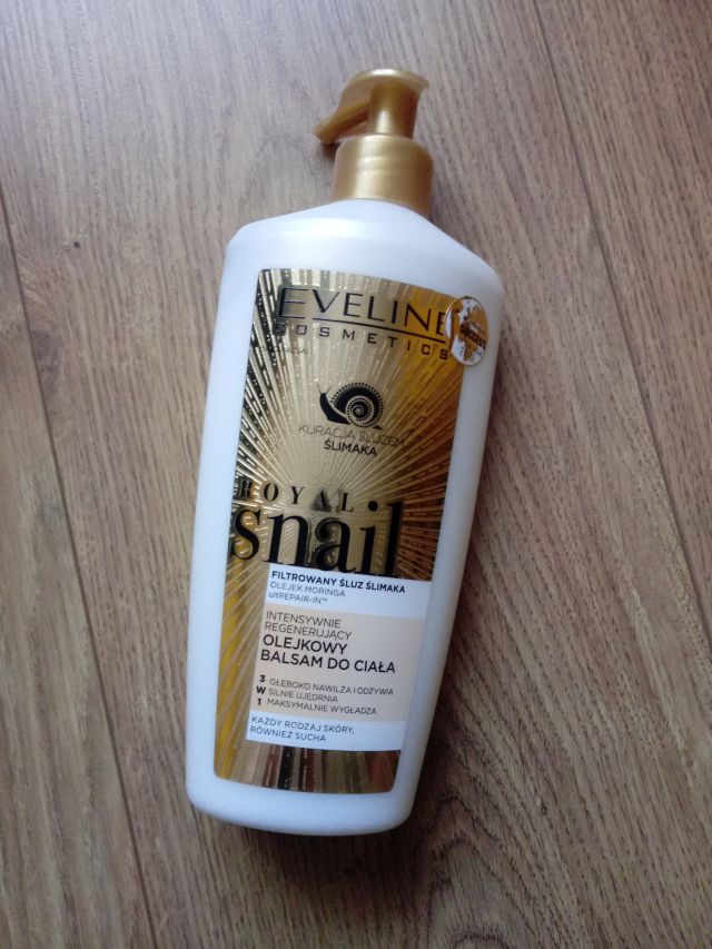 Eveline, Royal Snail, Balsam do ciała, Olejkowy, Intensywnie nawilżający