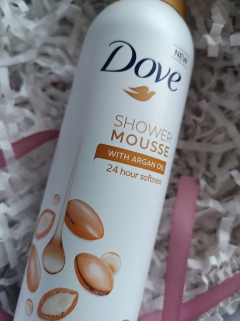 Dove Shower mousse, Pianka do golenia i pod prysznic, Olej arganowy
