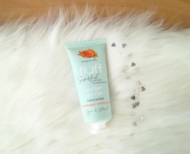 Fluff Superfood, Sorbet do rąk, Orange & Vanilla, Nawilżający