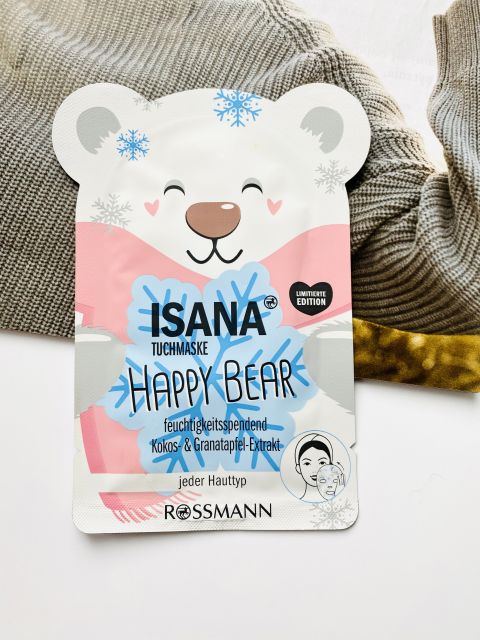 Isana Maska do twarzy w płacie, Happy Bear