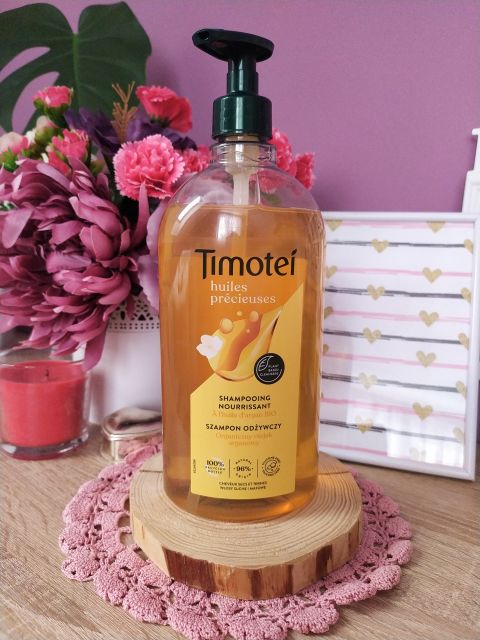 Timotei Drogocenne Olejki, Szampon do włosów, Odżywczy, Organiczny olejek arganowy