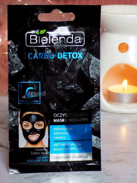 Bielenda Carbo Detox, Maska do twarzy, Oczyszczająca, Węglowa, Cera sucha i wrażliwa