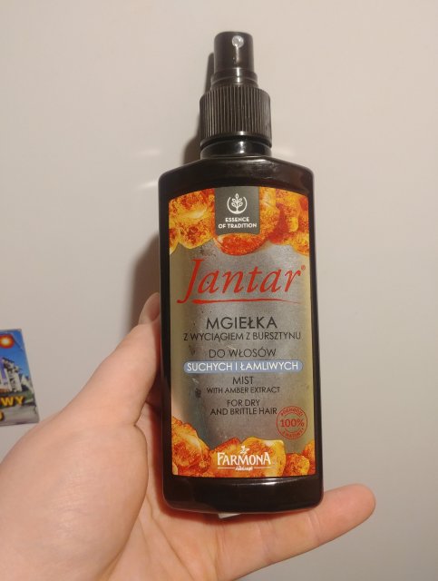 Farmona Jantar, Mgiełka do włosów, Z wyciągiem z bursztynu, Do włosów suchych i łamliwych