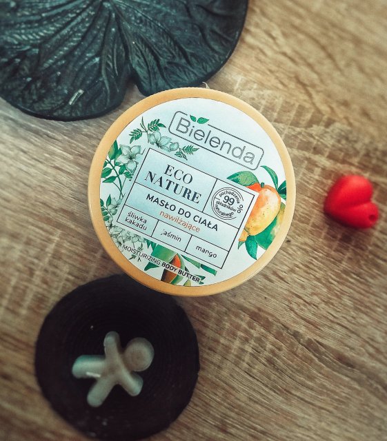 Bielenda Eco Nature, Masło do ciała, Nawilżające, Śliwka kakadu, jaśmin, mango