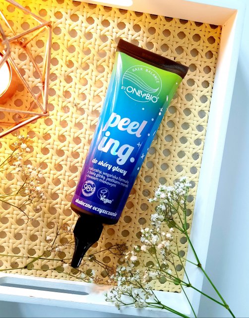 OnlyBio Hair Balance, Peeling do skóry głowy, Formuła z białą glinką, pestkami moreli i kwasem mlekowym 