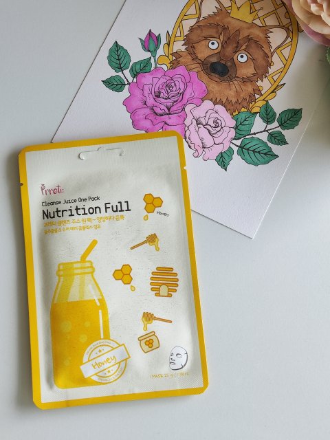Prreti Maseczka do twarzy, Wygładzająca, Cleanse Juice One Pack, Z miodem