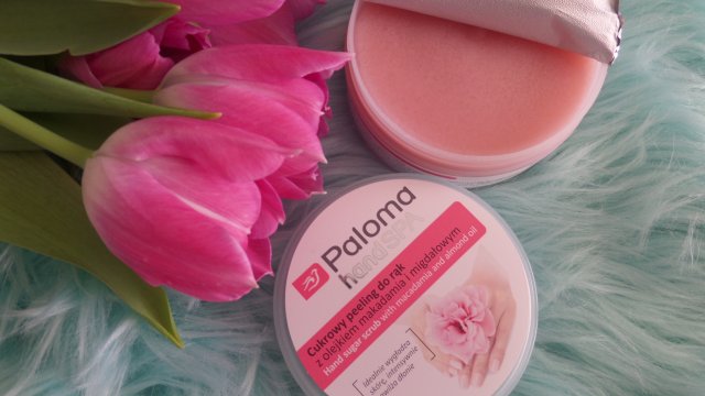 Paloma Hand Spa, Cukrowy peeling do rąk, Olejek makadamia i migdałowy