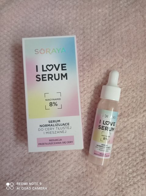 Soraya I love serum, Normalizujące serum do cery tłustej i mieszanej, niacynamid 8%