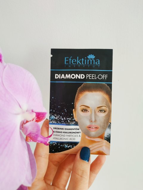 Efektima Maseczka do twarzy, Diamond Peel-off, Drobinki diamentów i kwas hialuronowy