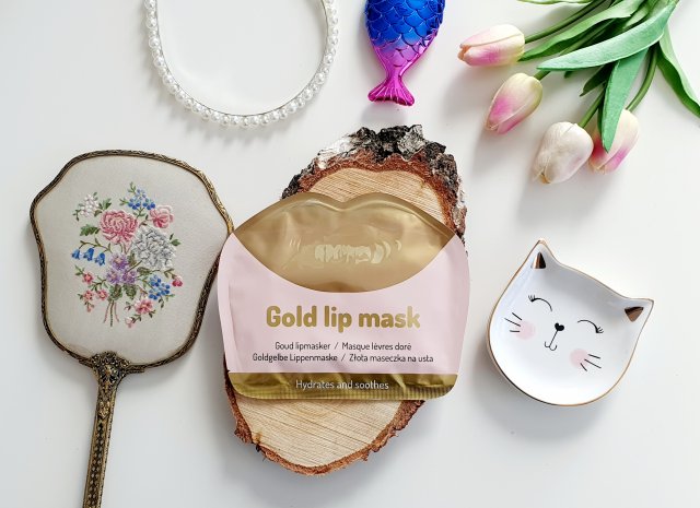 Mascot Europe Maska na usta, Złota, Gold lip mask
