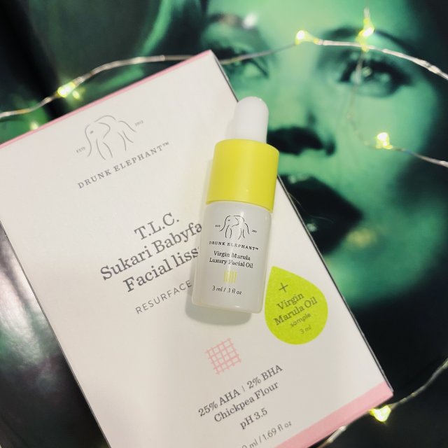 Drunk Elephant Olejek do twarzy, Virgin Marula, Luxury Facial Oil, Luksusowy 