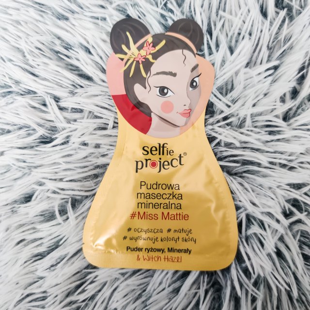 Selfie Project #Miss Mattie, Maseczka do twarzy, Pudrowa, mineralna, Puder ryżowy i minerały