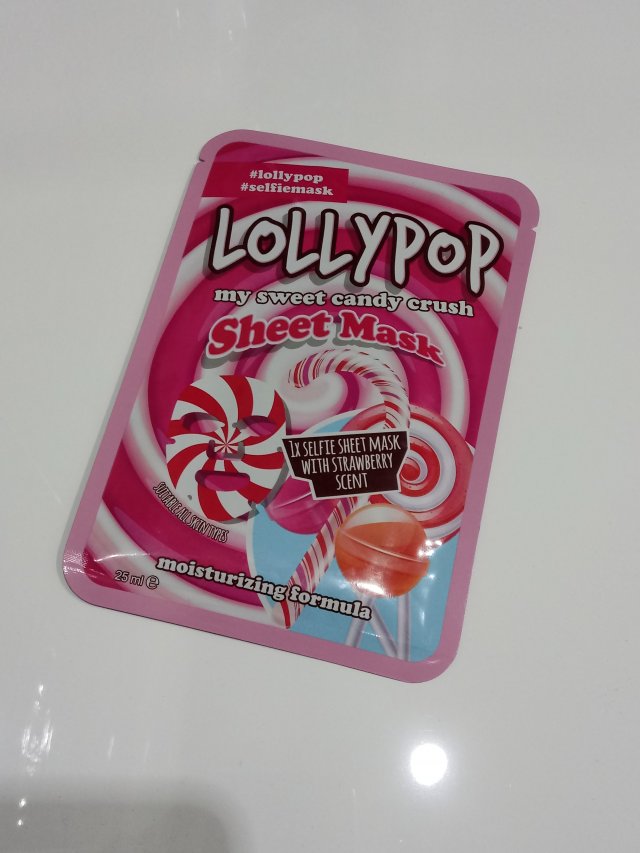 Maxbrands Marketing B.V. Face Sheet Mask, Maseczka do twarzy w płacie, Lollypop, My Sweet Candy Crush Sheet Mask, Z wyciągiem z ogórka