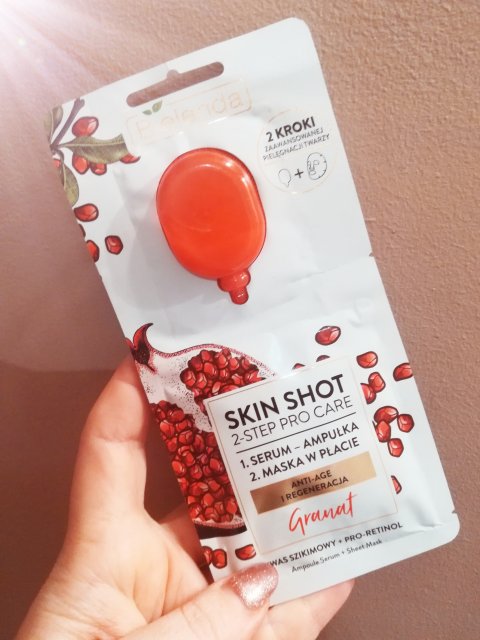 Bielenda Skin Shot, 2-step Pro Care, Serum-ampułka i maska w płacie, Anti-age i Regeneracja