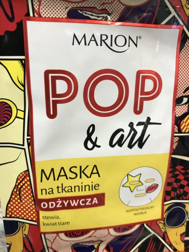 Marion Pop & Art, Maseczka na tkaninie, Odżywcza 