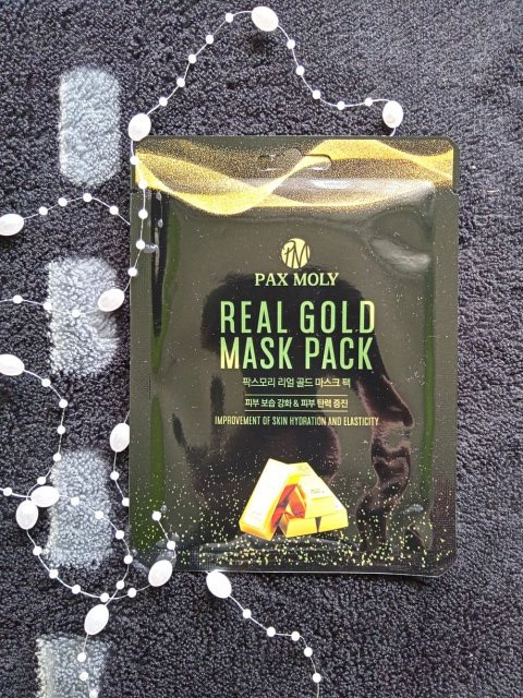 Pax Moly Maska do twarzy w płacie, Real Gold Mask Pack