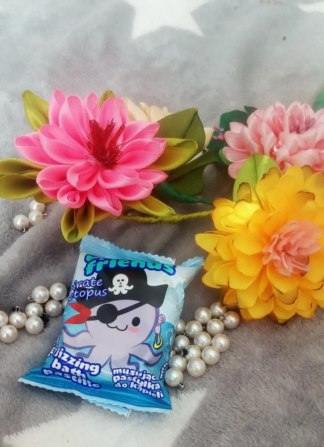 Marba Cosmetics Pastylka do kąpieli, Ocean Friends, Musująca, Pirate Octopus