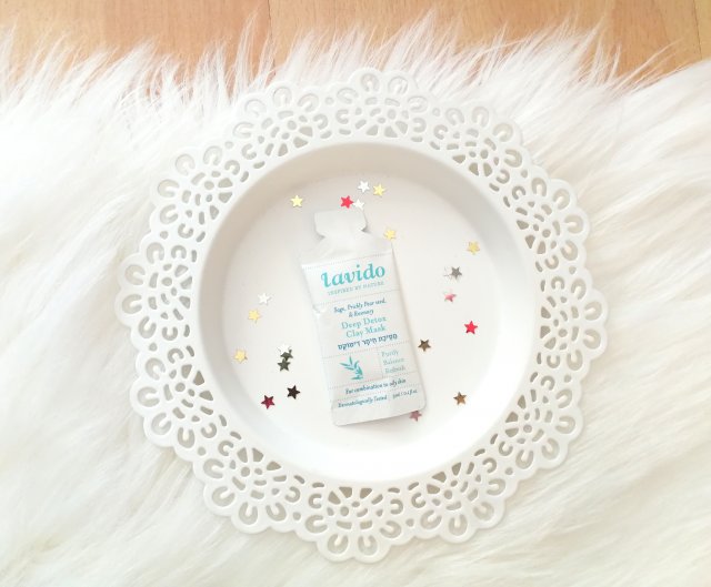 Lavido Maseczka do twarzy, Deep Detox Clay Mask, Cera mieszana i tłusta, Sage, Prickly Pear Seed & Rosemary