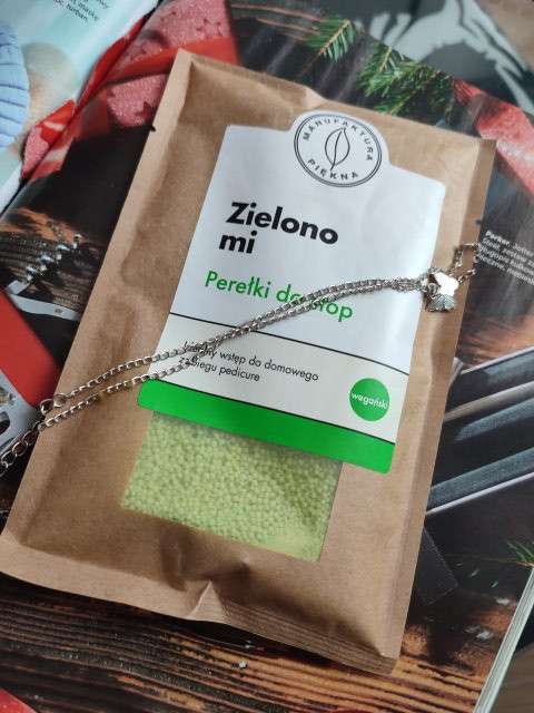 Manufaktura piękna Perełki do kąpieli stóp,zielono mi