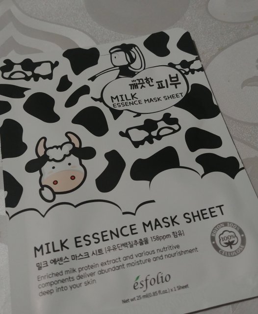 ésfolio Maska do twarzy w płacie, Milk Essence Mask