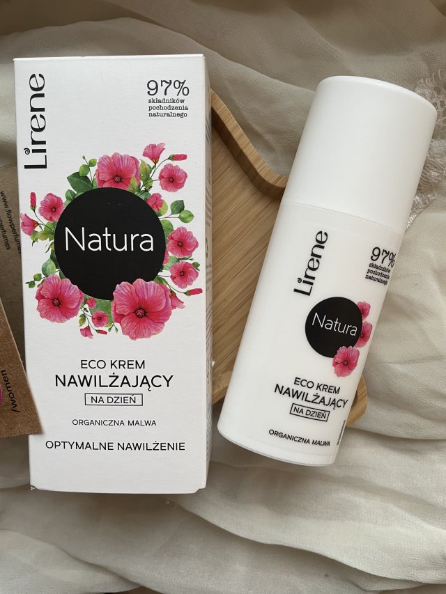 Lirene Natura, Eco, Krem do twarzy, Nawilżający, Na dzień, Organiczna malwa