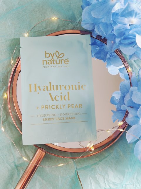 By nature Maseczka do twarzy w płacie, Hyaluronic Acid + Prickly Pear