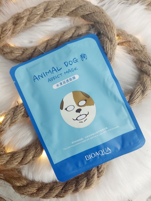BIOAQUA Maseczka do twarzy w płacie, Animal Dog