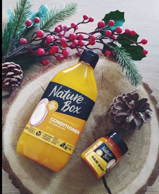 Nature Box Argan Oil Hair Shot maska do włosów, odżywienie