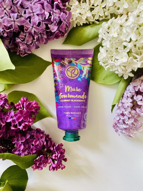 Yves Rocher Krem do rąk, Słodka jeżyna, Gourmet Blackberry, Edycja Świąteczna