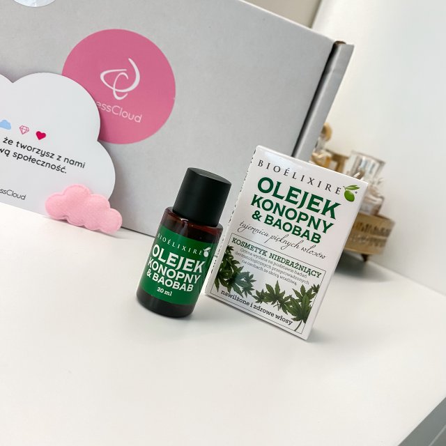 Bioélixire Olejek do włosów, Konopie i Baobab, Nawilżający 