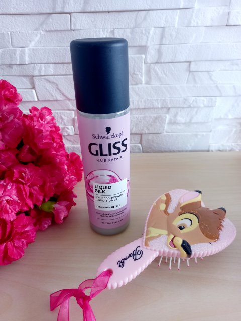 Schwarzkopf Gliss kur, Liquid Silk, Odżywka do włosów w sprayu, Ekspresowa, Z Ceramidami i Jedwabiem