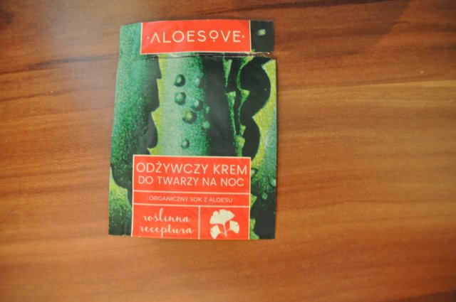 Odżywczy krem do twarzy na noc organiczny sok aloesu Aloesove