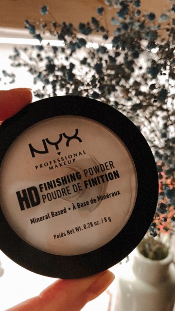NYX HD Finishing Powder, Mineral Based, Puder to twarzy, Transparentny