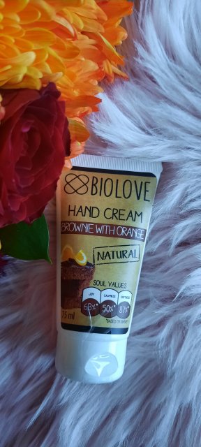 Biolove Krem do rąk, Brownie z pomarańczą