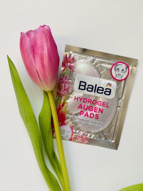 Balea Płatki pod oczy, Hydrożelowe, Kwas hialuronowy, smoczy owoc i witamina C
