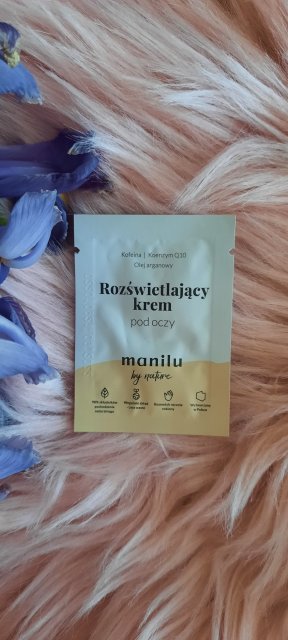 manilu Krem pod oczy, Rozświetlający, Kofeina, koenzym Q19 i olej arganowy