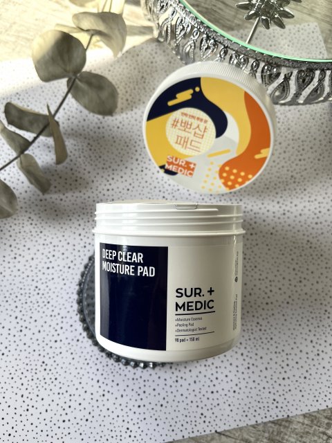 Neogen Płatki peelingujące do twarzy, Sur.+Medic, Deep Clear Moisture Pad, 