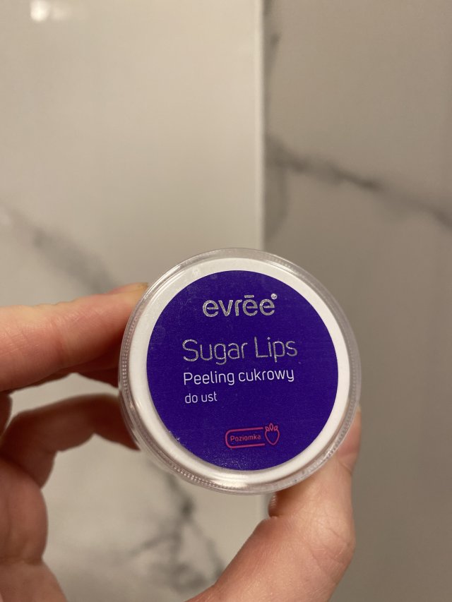 Evree Sugar Lips, Cukrowy peeling do ust, Poziomka