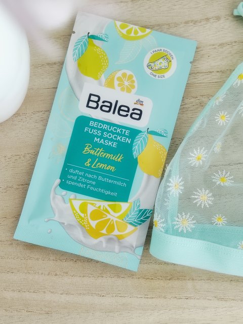Balea Maska do stóp w skarpetkach, Buttermilk & Lemon