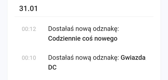 Odznaki DC lista